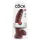 King Cock - dildo med sugekop og kugler - 23cm - brun