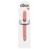 King Cock 12 Slim - realistisk dobbelt dildo (31 cm) - natur