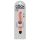 King Cock 7 Stiffy - vandtæt, naturtro vibrator (18 cm) - naturfarvet