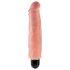 King Cock 7 Stiffy - vandtæt, naturtro vibrator (18 cm) - naturfarvet