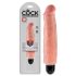 King Cock 7 Stiffy - vandtæt, naturtro vibrator (18 cm) - naturfarvet