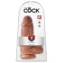 King Cock - dildo med sugekop - mørk natur - 23cm