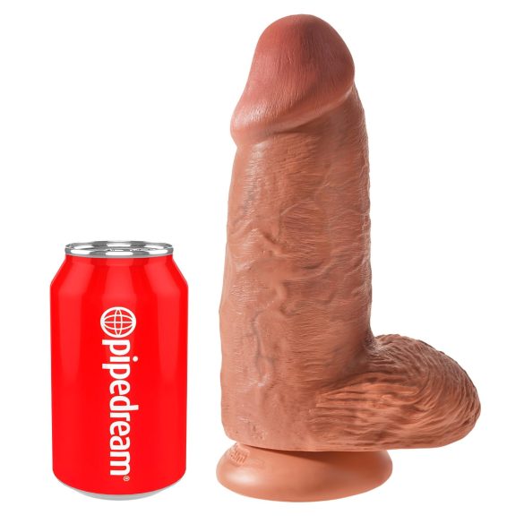 King Cock - dildo med sugekop - mørk natur - 23cm
