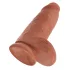 King Cock - dildo med sugekop - mørk natur - 23cm