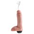 King Cock 8 - realistisk sprøjtende dildo (20 cm) - naturlig
