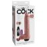 King Cock 11 - Livagtig Sprøjtende Dildo (28cm) - Naturfarve