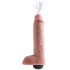 King Cock 11 - Livagtig Sprøjtende Dildo (28cm) - Naturfarve