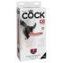 King Cock 7 - strap-on dildo m. sele (sort)