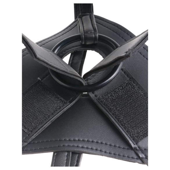 King Cock - strap-on dildo med sele - sort