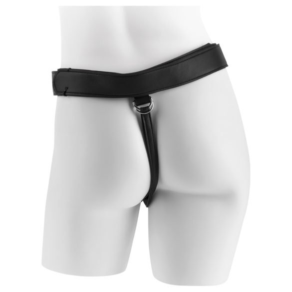 King Cock - strap-on dildo med sele - sort