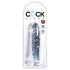 King Cock Clear 6 - sugekopdildo (15 cm)