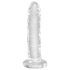 King Cock Clear 6 - sugekopdildo (15 cm)