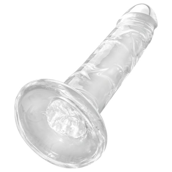 King Cock Clear - dildo med sugekop - 15cm - gennemsigtig