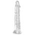 King Cock - dildo med sugekop - stor - 20cm - gennemsigtig