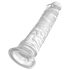 King Cock - dildo med sugekop - stor - 20cm - gennemsigtig
