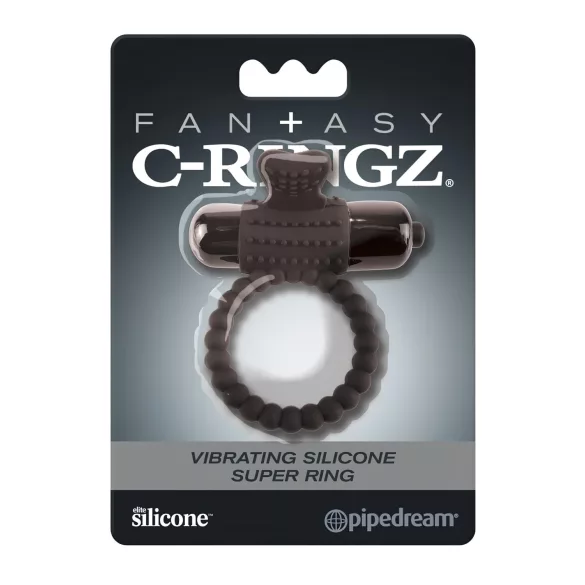 Pipedream Fantasy C-Ringz - vibrerende penisring - sort