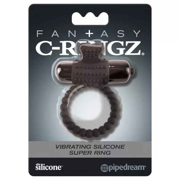 Pipedream Fantasy C-Ringz - vibrerende penisring - sort