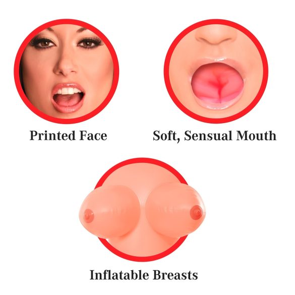 Pipedream Brooke Le Hook - livagtig oppustelig dukke