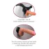 Real Feel Deluxe No.1 - realistisk dildo med kugler - vibrator - naturfarvet