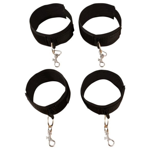 Fetish Fantasy - bondage sæt til seng - justerbar - sort