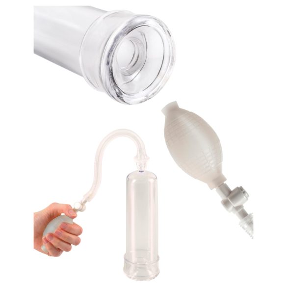 Pump Worx - penispumpe - gennemsigtig - nybegynder