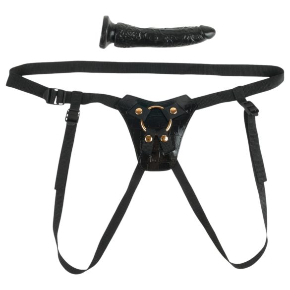 Fetish Fantasy - strap-on harness - justerbar - sort