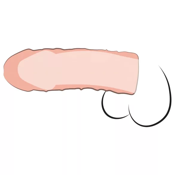Pipedream - X-TENSION Perfect 1 - realistisk penishylster (17,7 cm, hudfarvet)