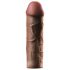 X-TENSION Mega 2 - realistisk penisetui - 20,3cm - mørk natur