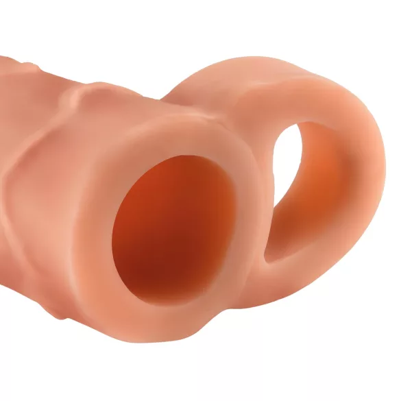 Pipedream X-TENSION Perfect 1 - penishylster med én ring (17,7 cm, naturfarvet)