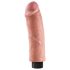 King Cock 8 - Bøjelig, realistisk vibrator (25 cm)