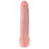 King Cock 15 - sugekop, med testikler dildo (38 cm) - natur