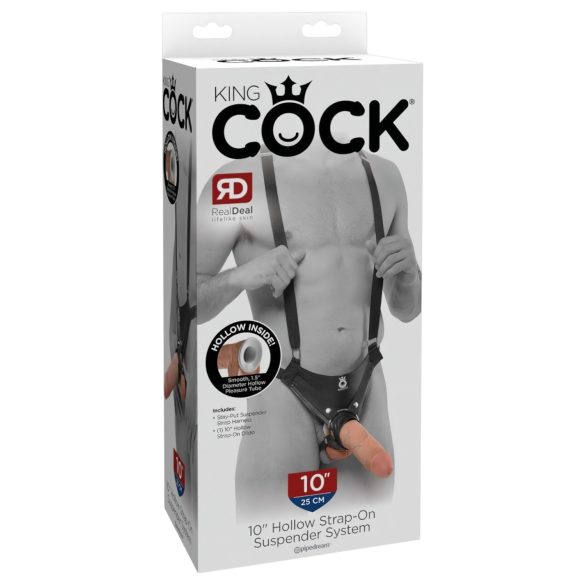 King Cock - strap-on hul dildo 25cm