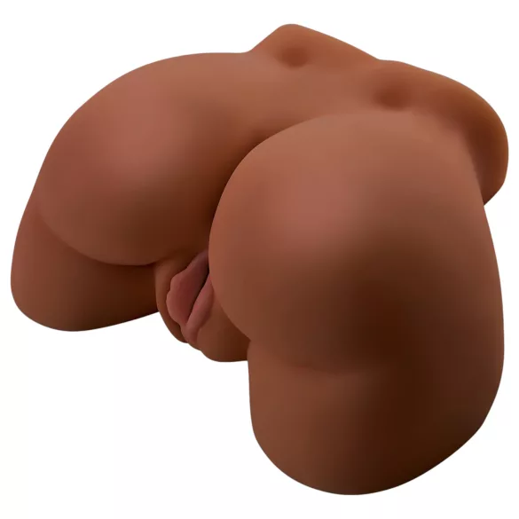 Pipedream Junk in Tha Trunk - vibrerende kvindetorso-masturbator (mørk naturfarve)
