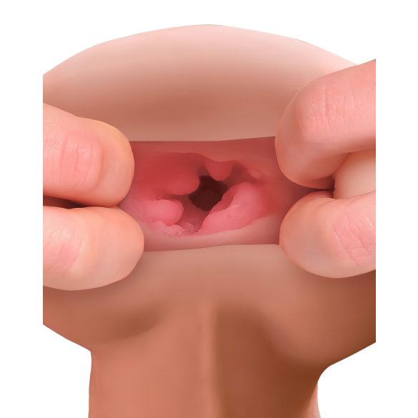 PDX Reach Around - 2i1 masturbator og penishylster - natur