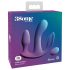 3Some Total Ecstasy - opladelig, radio trippel vibrator (lilla)