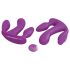 3Some Total Ecstasy - opladelig, radio trippel vibrator (lilla)