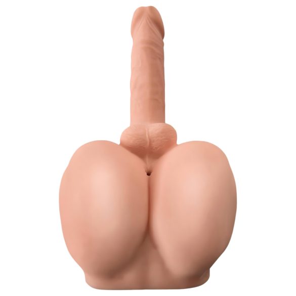 PDX Dirty Talk - realistisk numsetorso med dildo - natur