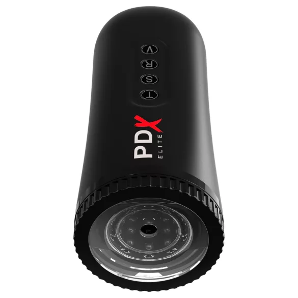 PDX Moto Blower - sugende, vibrerende masturbator (sort)