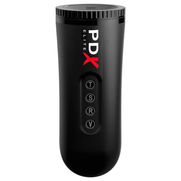 PDX Moto Blower - sugende, vibrerende masturbator (sort)