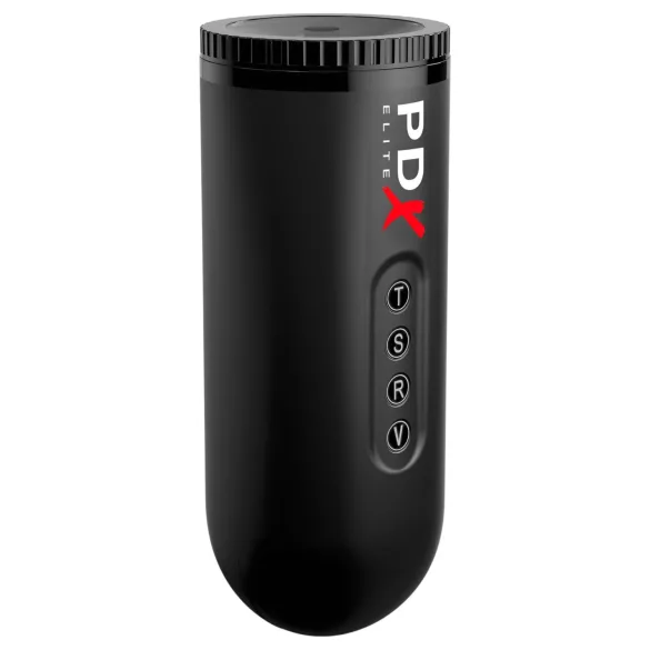 PDX Moto Blower - sugende, vibrerende masturbator (sort)