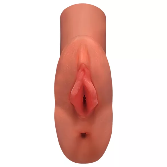 PDX - Double Stroker onanator - 2i1 realistisk masturbator - mørk natur
