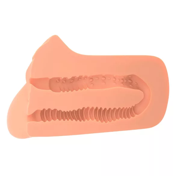 PDX Pick Your Pleasure - 2-i-1 realistisk masturbator (naturel)