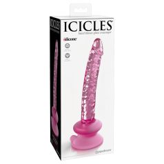 Icicles No. 86 - glasdildo med penisform - pink