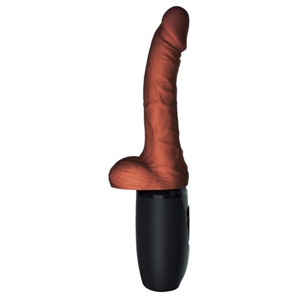 King Cock Plus 7,5 - testiklmed stabilisator vibrator (brun)