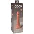 King Cock Elite 6 - realistisk dildo med sugekop - 15cm - natur