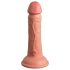 King Cock Elite 6 - sugekop realistisk dildo (15cm) - naturfarve