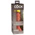 King Cock Elite 6 - realistisk dildo med sugekop - 15cm - mørk