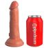 King Cock Elite 6 - Sugekop, realistisk dildo (15 cm) - mørk