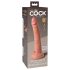 King Cock Elite - realistisk dildo med sugekop - 18cm - natur