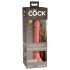 King Cock Elite - realistisk dildo med sugekop - 18cm - natur